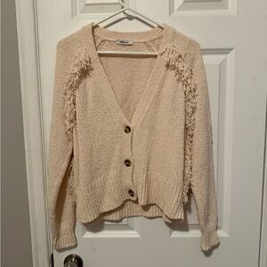 Madewell fringe knit cardigan